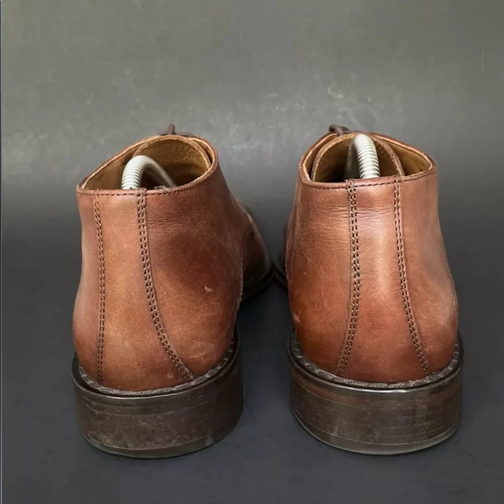 Soulier Dress Shoes Brown Leather Oxfords Mens 9.5 42.5 Italy